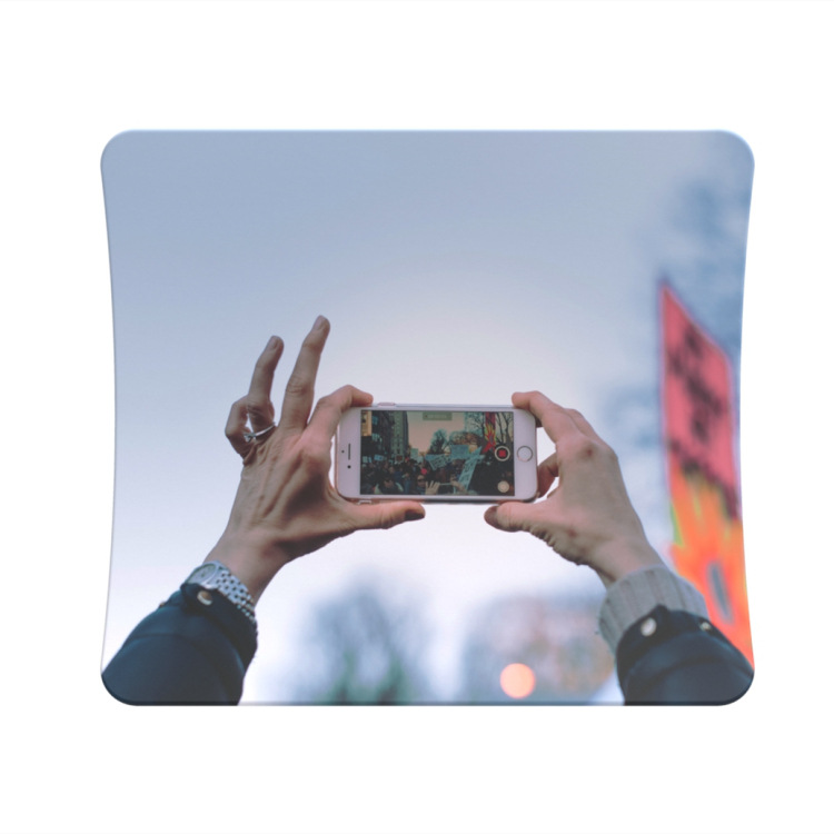 Custom Tension Fabric Display Backdrop- Curved Shape Ⅰ